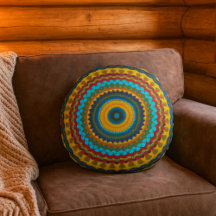 Guay Trendy Blue Red Yellow Tribal Mandala