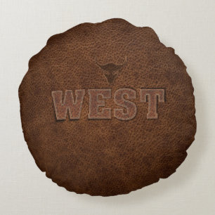 Cojín Redondo Guay Western Text - Personalizar It