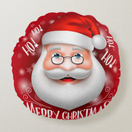 Cojín Redondo Ha Ha Ha Merry Christmas