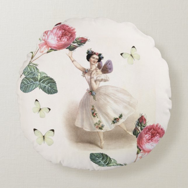 Cojín Redondo Hada bailarina (Anverso)