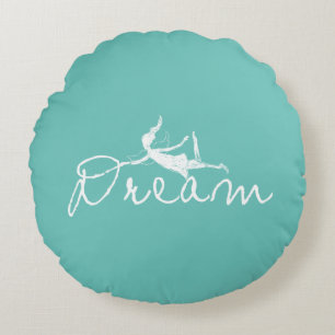 Cojín Redondo Hada del arte: Sueño
