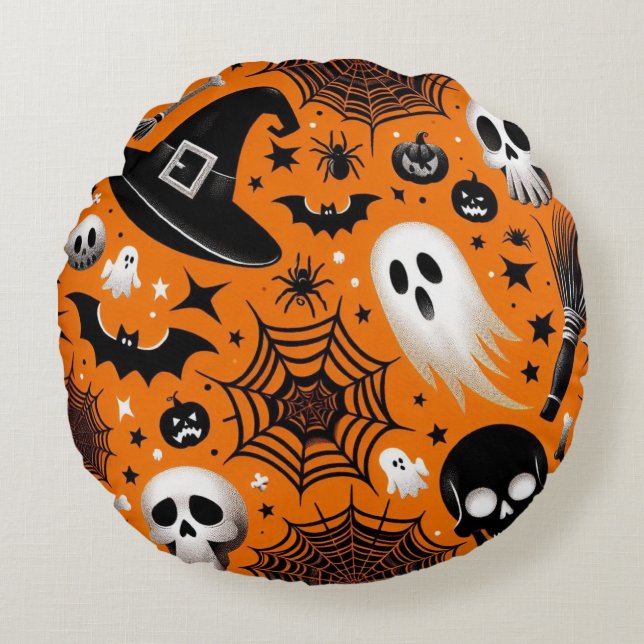 Cojín Redondo Halloween (Anverso)