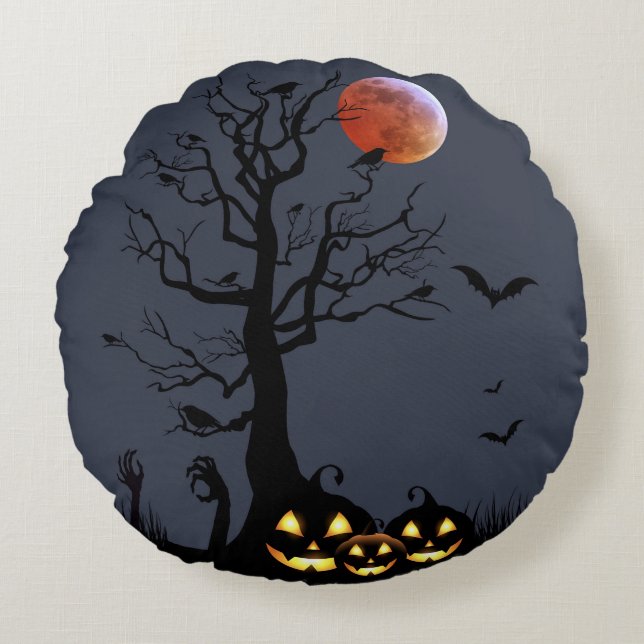 Cojín Redondo Halloween (Anverso)