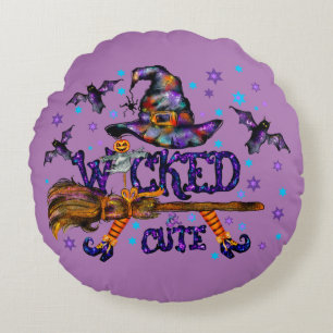 Cojín Redondo Halloween Curte Wicks Witch