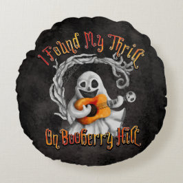 Cojín Redondo Halloween Ghost Guitar Booberry Hill 