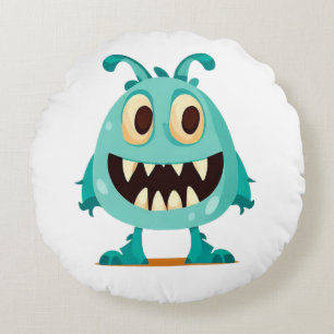 Cojín Redondo Halloween/Monstruo/personalizado