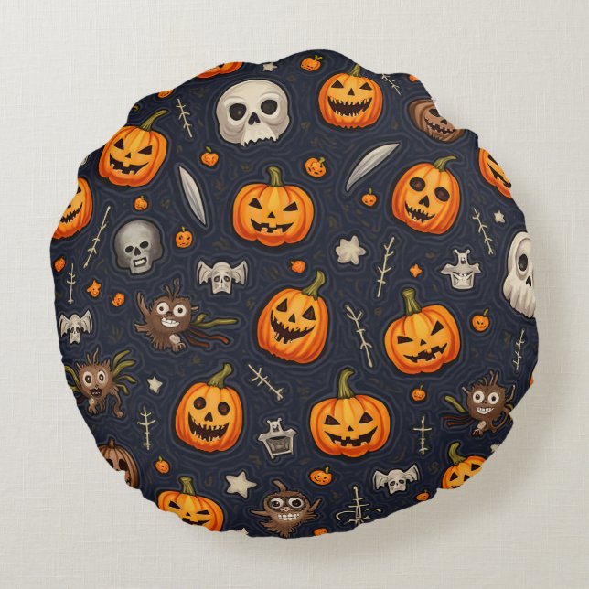 Cojín Redondo Halloween Pillow Cushion (Reverso)