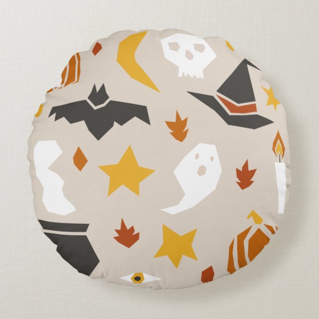 Cojín Redondo Halloween Round Pillow (Anverso)