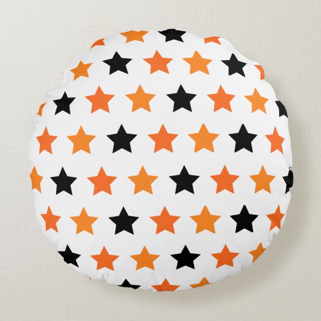 Cojín Redondo Halloween Stars Round Pillow (Anverso)