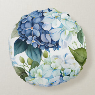 Cojín Redondo Hamptons Hydrangeas Cushion