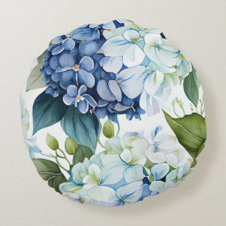 Cojín Redondo Hamptons Hydrangeas Cushion