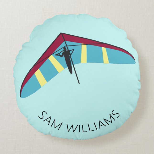 Cojín Redondo Hang Gliding (Anverso)