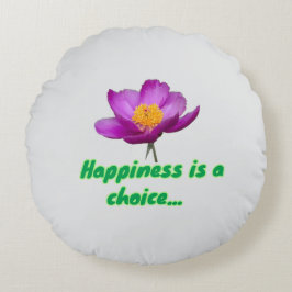 Cojín Redondo Happiness is