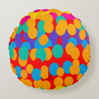 COJÍN REDONDO HAPPY BUBBLE PATTERNS MIXED COLORS