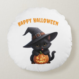 Cojín Redondo Happy Halloween
