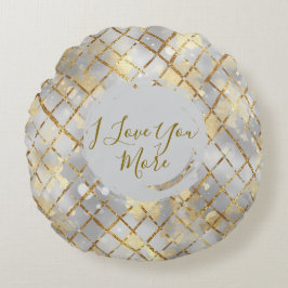 Cojín Redondo Happy Valentine's Day, Modern, Elegant Luxury Thro