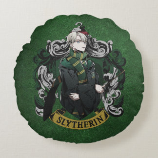 Cojín Redondo HARRY POTTER™ | Anime Draco Malfoy House Escudo