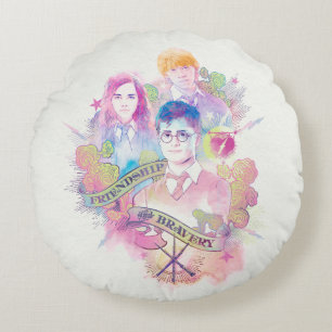 Cojín Redondo Harry Potter Spell   Harry, Hermione y Ron Waterc