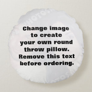 Cojín Redondo Haz tu propia foto personalizada