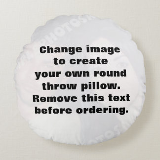 Cojín Redondo Haz tu propia foto personalizada