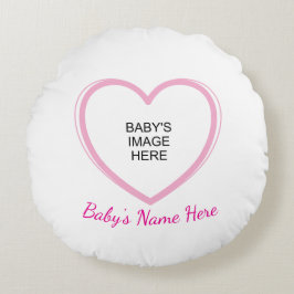 Cojín Redondo Heart Loves Baby