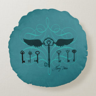 Cojín Redondo Hechizo de Harry Potter   Llaves Voladoras