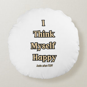 Cojín Redondo Hechos 26:2 KJV Biblia Verse Cita