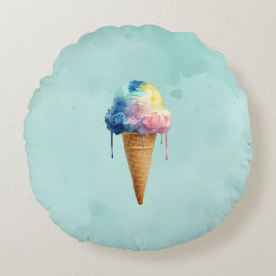 Cojín Redondo Helado
