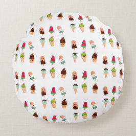 Cojín Redondo helado de verano