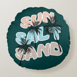Cojín Redondo Hellow Summer Graphic