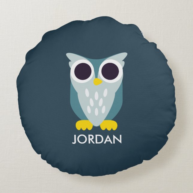 Cojín Redondo Henry el búho (Reverso)