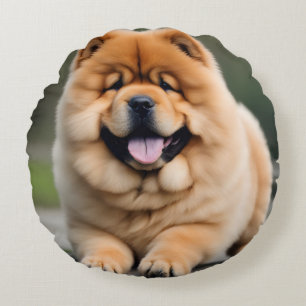 Cojín Redondo Hermosa Chow Chow