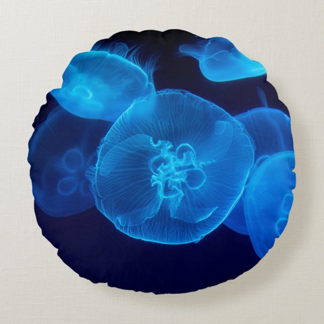 COJÍN REDONDO HERMOSO JELLYFISH (Anverso)