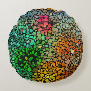 Cojín Redondo Hermoso mosaico