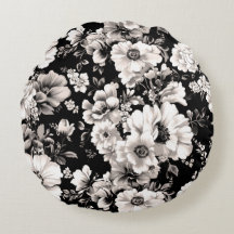 Hermoso tono sepia negro y claro floral