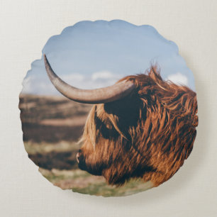 COJÍN REDONDO HIGHLAND COW