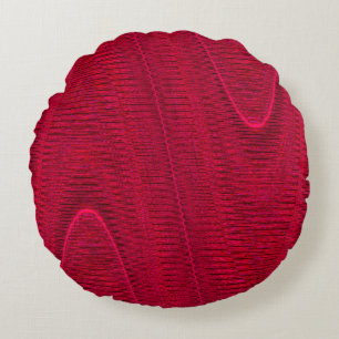Cojín Redondo Hilos tejidos abstractos,Cojín decorativo redondo 