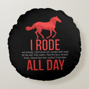 Cojín Redondo Hípica - Regalo de equitación