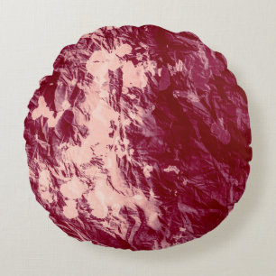 Cojín Redondo Hippie Tie Dye. Los Niños De Forma Retro. Spiral d