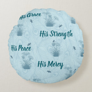 Cojín Redondo His Everything Queen Anne's Lace