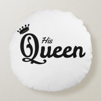 Cojín Redondo HIS QUEEN and HER KING round pillow