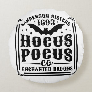 Cojín Redondo Hocus Pocus Halloween Hogar Decoración Pillow