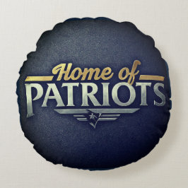Cojín Redondo Hogar de Patriotas