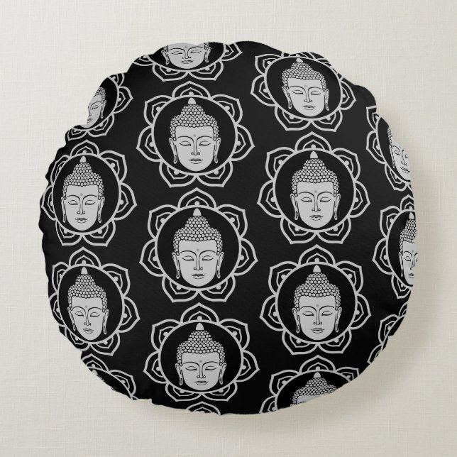 Cojín Redondo Hogar Y Vida De Buda (Anverso)