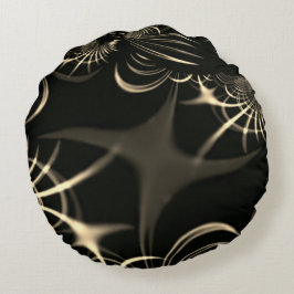 Cojín Redondo ¿Hojas de pasto seco o espinas torcidas? Color caq