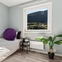 Hojas de patrón púrpura oscuro verde