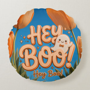 Cojín Redondo ¡Hola Boo! Halloween