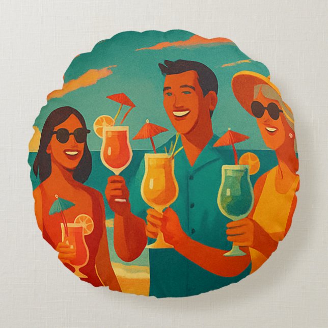 Cojín Redondo Holiday is (Anverso)