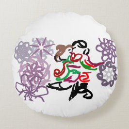 Cojín Redondo Holiday Kiss 