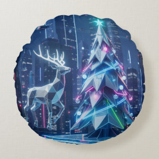 Cojín Redondo Holiday Throw Pillow